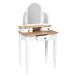 Tocador Dormitorio Sol 3 Espejos 3 Cajones Tocador Dormitorio Sol 3 Espejos 3 Cajones Blanco/ Madera