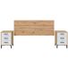 Cabezal con Mesitas Estilo Nórdico Cabezal con Mesitas Estilo Nórdico Blanco/ Madera