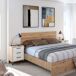Cabezal con Mesitas Estilo Nórdico Cabezal con Mesitas Estilo Nórdico Blanco/ Madera