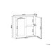 Beliani Mueble de baño con espejo ALAMOS Beliani Mueble de baño con espejo ALAMOS Blanco