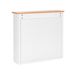 Beliani Mueble de baño con espejo ALAMOS Beliani Mueble de baño con espejo ALAMOS Blanco