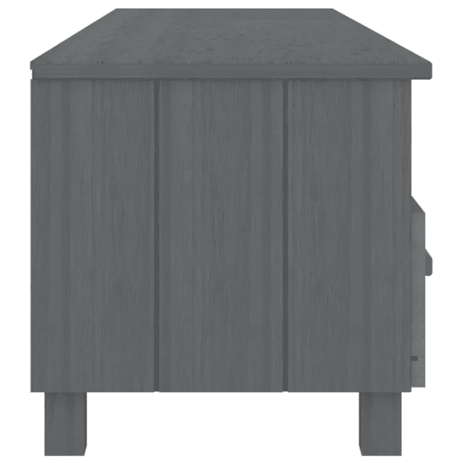 Móvel de TV - Modulo de TV - Armário de TV HAMAR 158x40x40 cm pinho maciço cinza-escuro