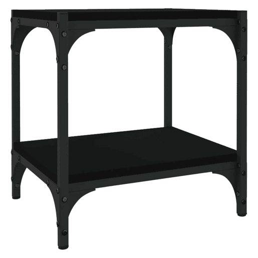 Móvel de TV - Modulo de TV - Armário de TV 40x33x41 cm derivados de madeira e aço preto