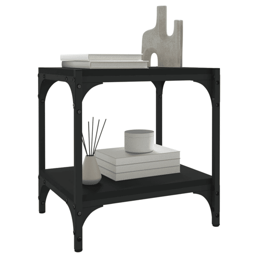 Móvel de TV - Modulo de TV - Armário de TV 40x33x41 cm derivados de madeira e aço preto