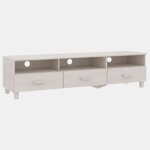 Móvel de TV - Modulo de TV - Armário de TV HAMAR 158x40x40 cm pinho maciço branco