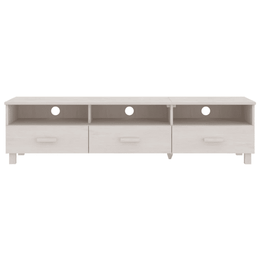 Móvel de TV - Modulo de TV - Armário de TV HAMAR 158x40x40 cm pinho maciço branco