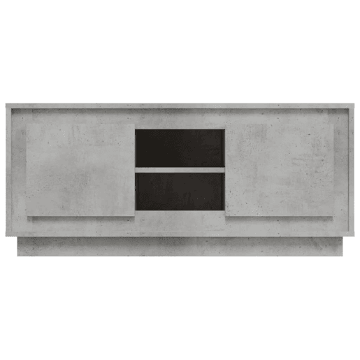 Móvel p TV, Armário de TV 102x35x45 cm madeira processada cinzento cimento