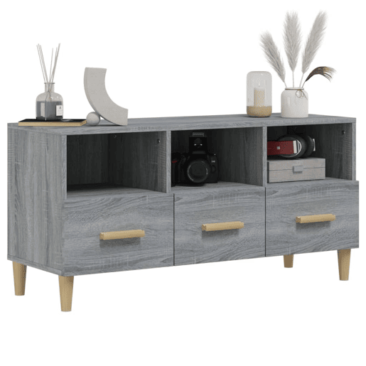 Móvel de TV - Modulo de TV - Armário de TV 102x36x50 cm derivados de madeira cinzento sonoma
