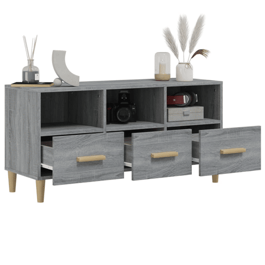 Móvel de TV - Modulo de TV - Armário de TV 102x36x50 cm derivados de madeira cinzento sonoma