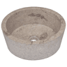 Lavatório - Lavabo - Pia de banheiro Ø40x15 mármore cinzento