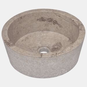 Lavatório - Lavabo - Pia de banheiro Ø40x15 mármore cinzento
