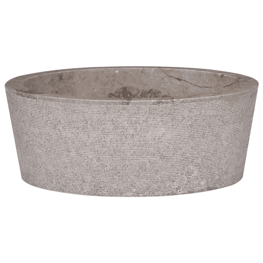 Lavatório - Lavabo - Pia de banheiro Ø40x15 mármore cinzento