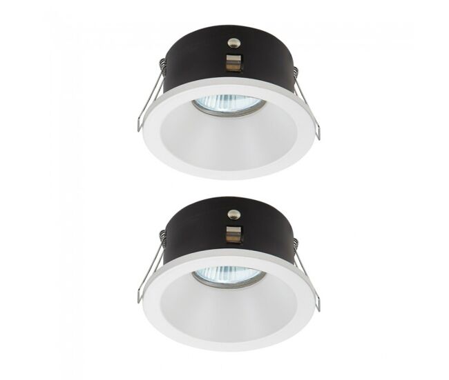 Pack 2 x empotrable de techo lutar redondo marca wonderlamp