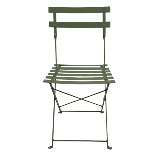 Conjunto de 4 cadeiras dobráveis u200Bu200Bpara exterior Greensboro, cor verde-oliva, em aço tratado resistente à ferrugem. Conjunto de 4 cadeiras dobráveis u200Bu200Bpara exterior Greensboro, cor verde-oliva, em aço tratado resistente à ferrugem.