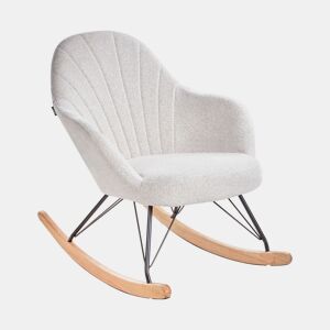 Poltrona de Baloiço SKALE Tecido Branco creme