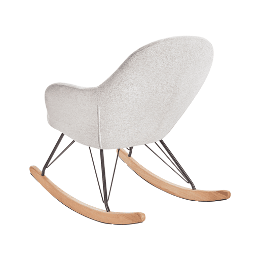 Poltrona de Baloiço SKALE Tecido Branco creme