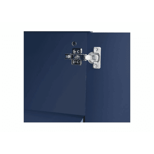 Cómoda alta com 3 portas em azul marinho padrão U H81L138T40