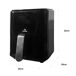 Freidora de Aire Sin Aceite Percutti 4L 1200W Display digital Freidora de Aire Sin Aceite Percutti 4L 1200W Display digital Negro