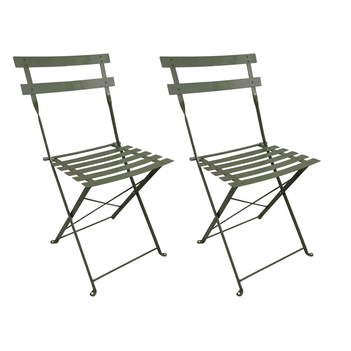 Pack 2 sillas exterior plegable greensboro jardín terraza estilo contemporáneo