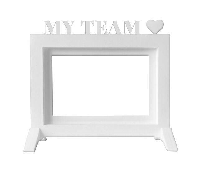 Well home - marco de fotos de mesa o pared / modelo ''my team'' / tamaño del marco 20,5x13,5x1,5 para fotos de 10x15 / color blanco