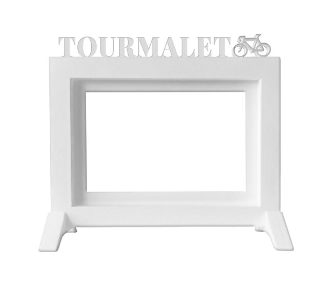 Well home - marco de fotos de mesa o pared / modelo ''tourmalet'' / tamaño del marco 20,5x13,5x1,5 para fotos de 10x15 / color blanco