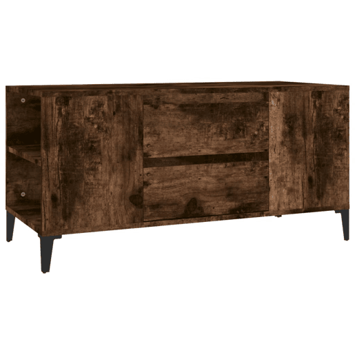 Móvel p TV, Armário de TV 102x44,5x50 cm derivados de madeira carvalho fumado
