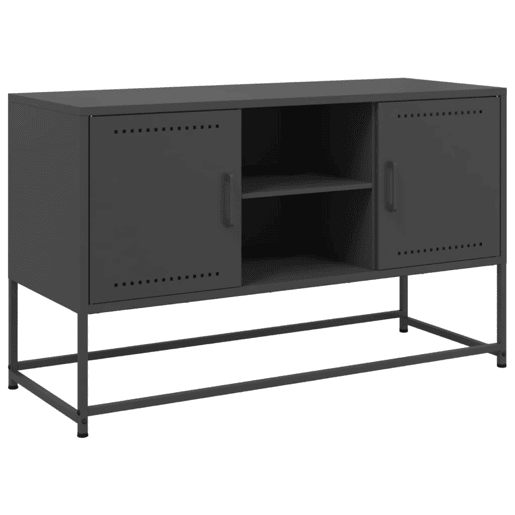 Móvel de TV - Modulo de TV - Armário de TV 100,5x39x60,5 cm aço preto