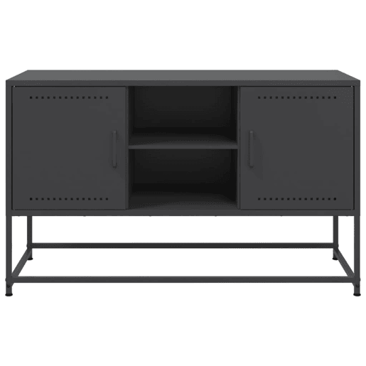 Móvel de TV - Modulo de TV - Armário de TV 100,5x39x60,5 cm aço preto