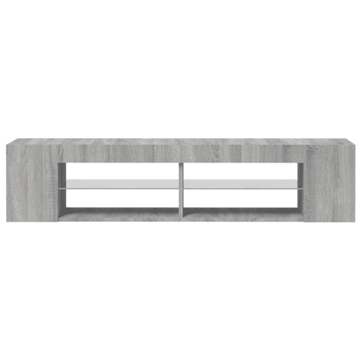 Móvel de TV - Modulo de TV - Armário de TV com luzes LED 135x39x30 cm cinzento sonoma