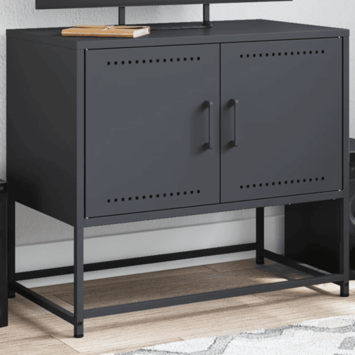 Móvel de TV - Modulo de TV - Armário de TV 68,5x39x60,5 cm aço antracite