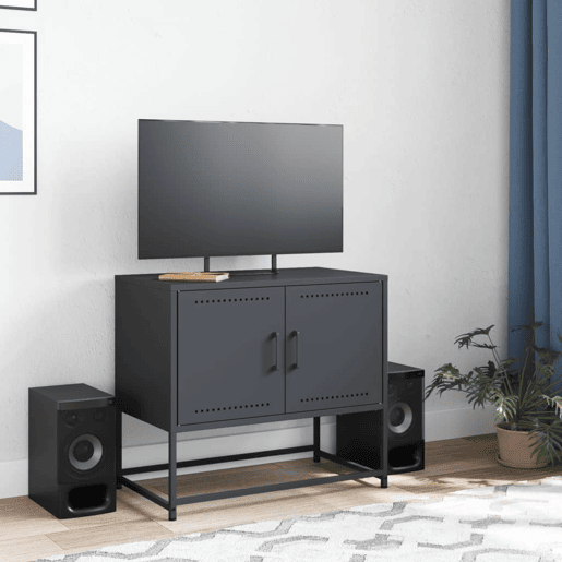 Móvel de TV - Modulo de TV - Armário de TV 68,5x39x60,5 cm aço antracite