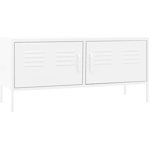 Móvel de TV - Modulo de TV - Armário de TV aço 105x35x50 cm branco