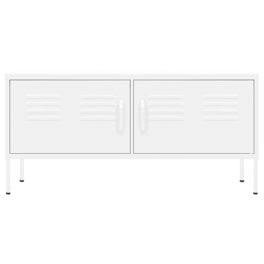Móvel de TV - Modulo de TV - Armário de TV aço 105x35x50 cm branco