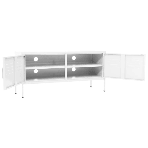 Móvel de TV - Modulo de TV - Armário de TV aço 105x35x50 cm branco