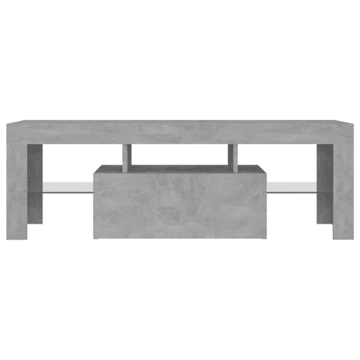 Móvel de TV - Modulo de TV - Armário de TV com luzes LED 120x35x40 cm cinzento cimento