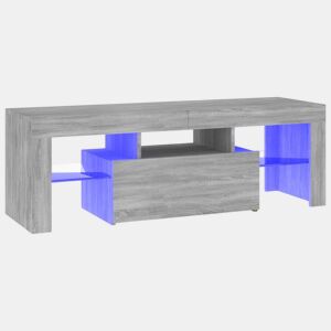 Móvel de TV - Modulo de TV - Armário de TV com luzes LED 120x35x40 cm cinzento sonoma