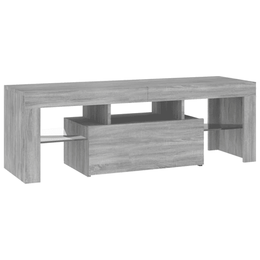 Móvel de TV - Modulo de TV - Armário de TV com luzes LED 120x35x40 cm cinzento sonoma
