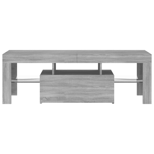 Móvel de TV - Modulo de TV - Armário de TV com luzes LED 120x35x40 cm cinzento sonoma