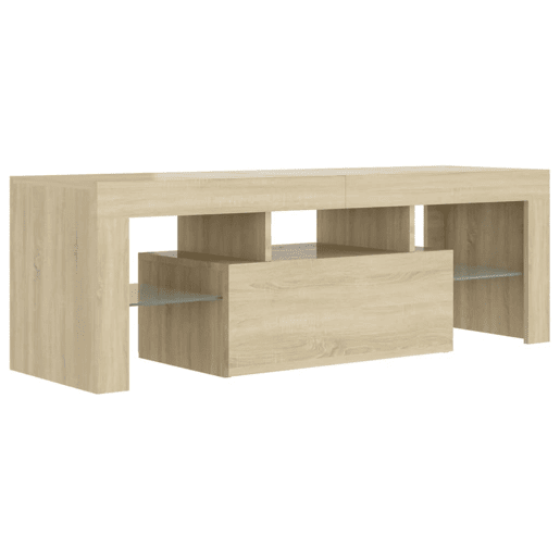 Móvel de TV - Modulo de TV - Armário de TV com luzes LED 120x35x40 cm carvalho sonoma