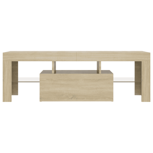 Móvel de TV - Modulo de TV - Armário de TV com luzes LED 120x35x40 cm carvalho sonoma