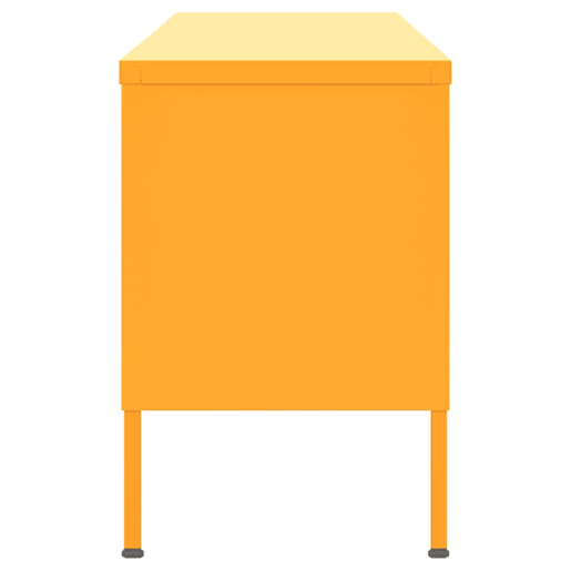 Móvel de TV - Modulo de TV - Armário de TV aço 105x35x50 cm amarelo mostarda