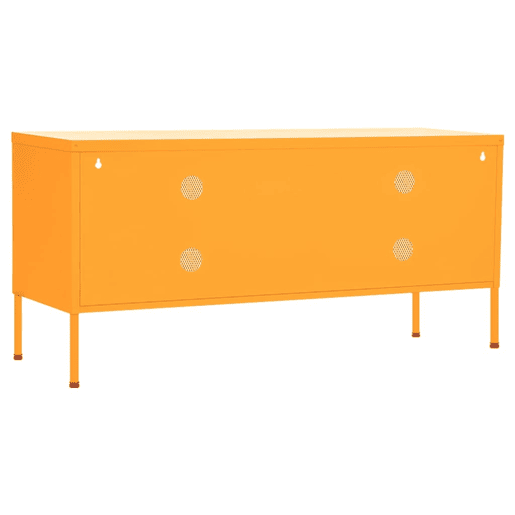 Móvel de TV - Modulo de TV - Armário de TV aço 105x35x50 cm amarelo mostarda