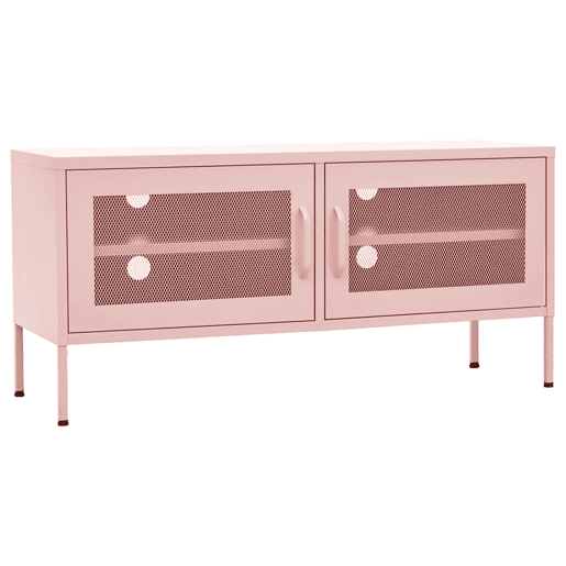 Móvel de TV - Modulo de TV - Armário de TV aço 105x35x50 cm rosa