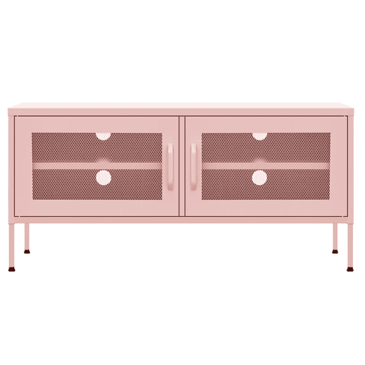 Móvel de TV - Modulo de TV - Armário de TV aço 105x35x50 cm rosa