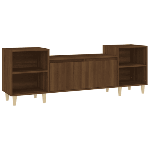 Móvel de TV - Modulo de TV - Armário de TV 160x35x55 cm derivados de madeira carvalho castanho