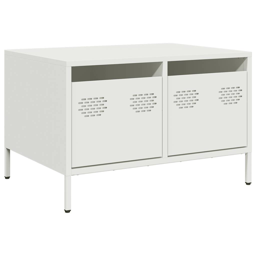 mueble para tv - mueble tv - mesa de tv acero laminado en frio blanco 68x50x435 cm
