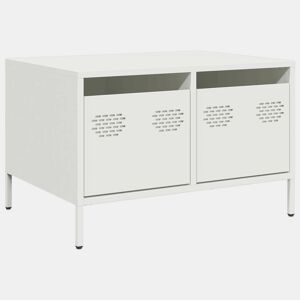Móvel de TV - Modulo de TV - Armário de TV 68x50x43,5 cm aço laminado a frio branco