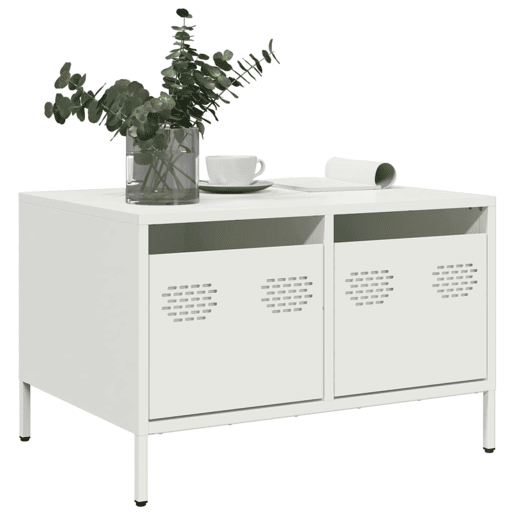 Móvel de TV - Modulo de TV - Armário de TV 68x50x43,5 cm aço laminado a frio branco