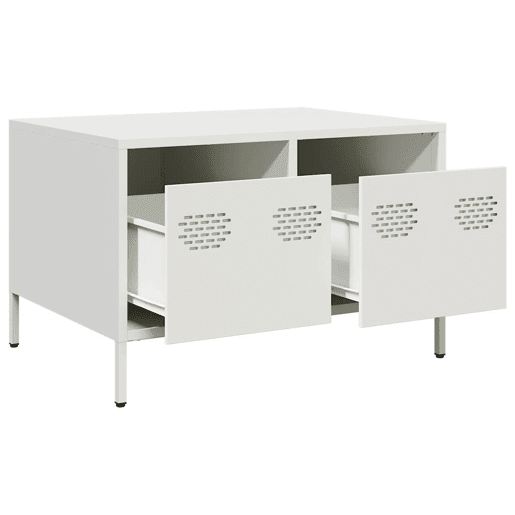 Móvel de TV - Modulo de TV - Armário de TV 68x50x43,5 cm aço laminado a frio branco