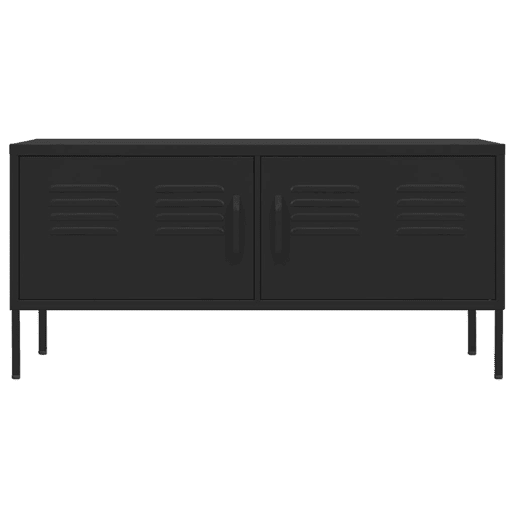 Móvel de TV - Modulo de TV - Armário de TV aço 105x35x50 cm preto